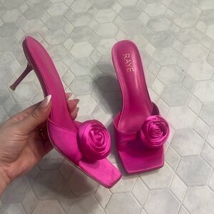 Raye Pink Satin Heel